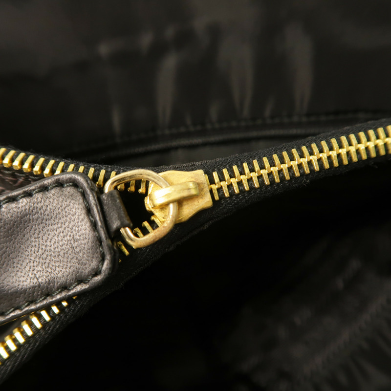 PRADA 尼龍Tote Bag金扣鏈帶肩背袋-15