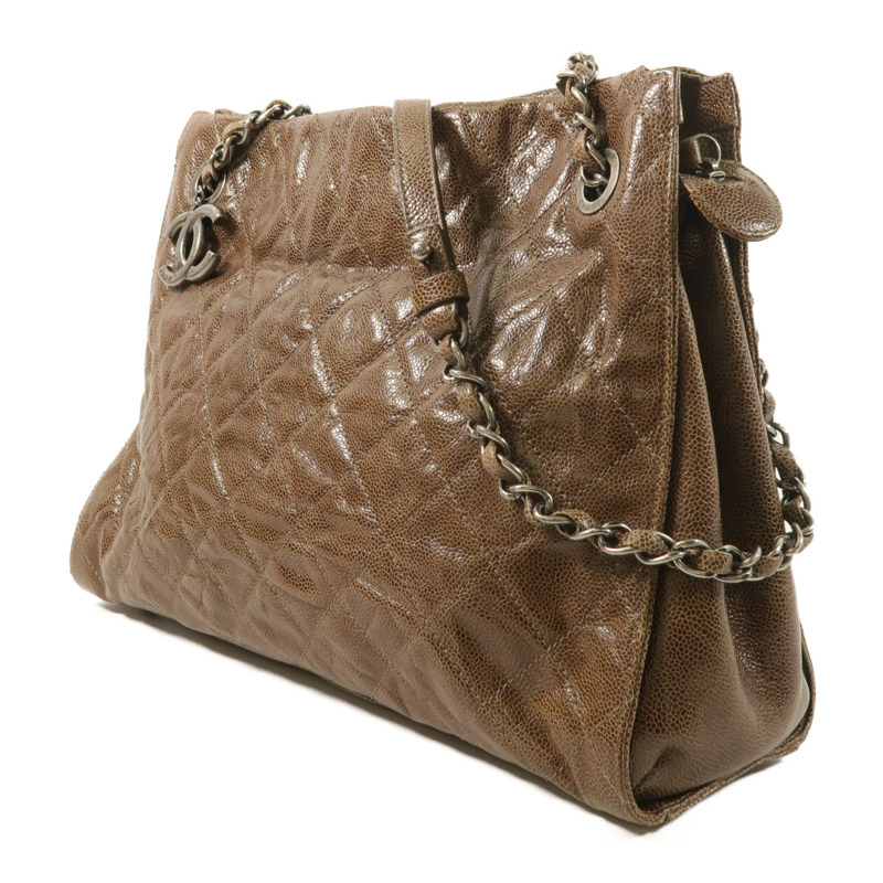 CHANEL 牛皮皮革Chain Shoulder鏈帶肩背袋-2