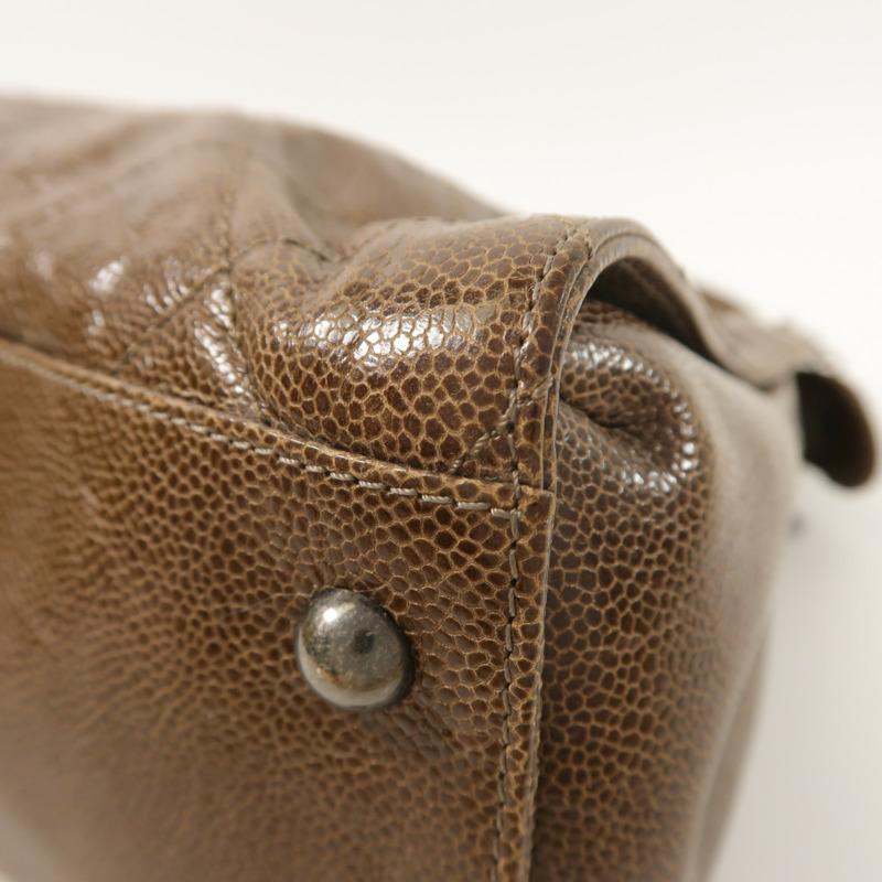 CHANEL 牛皮皮革Chain Shoulder鏈帶肩背袋-9