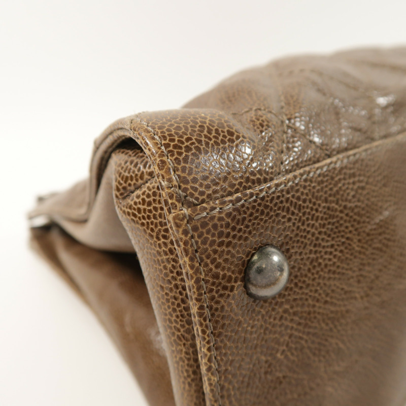 CHANEL 牛皮皮革Chain Shoulder鏈帶肩背袋-10