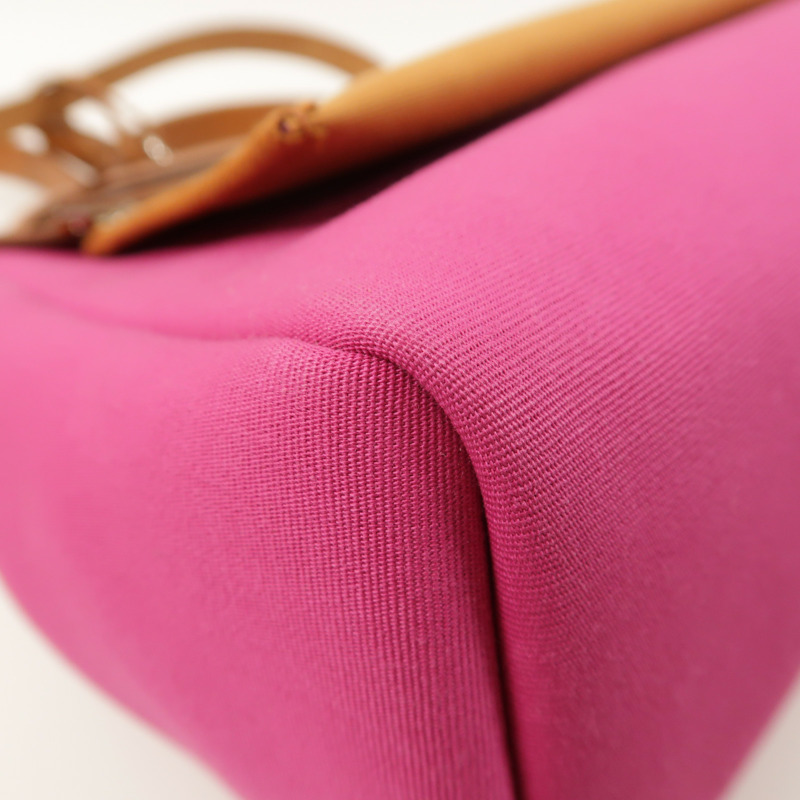 HERMES 帆布Herbag PM銀扣手挽肩背兩用袋Magnolia-13