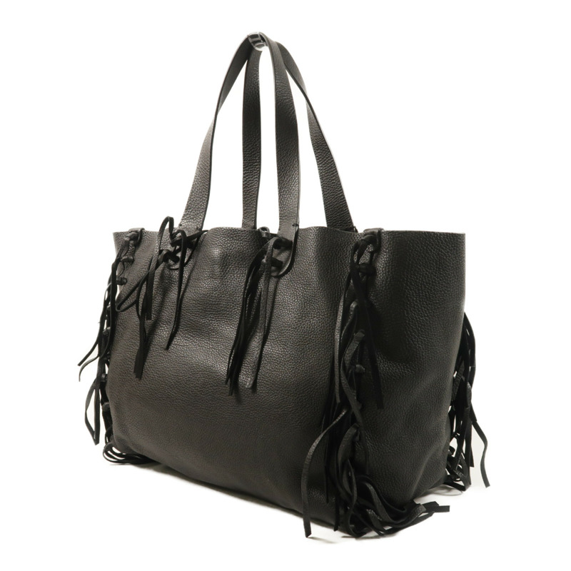 Valentino 牛皮皮革Rockee Fringe Tote Bag金扣手挽袋-2