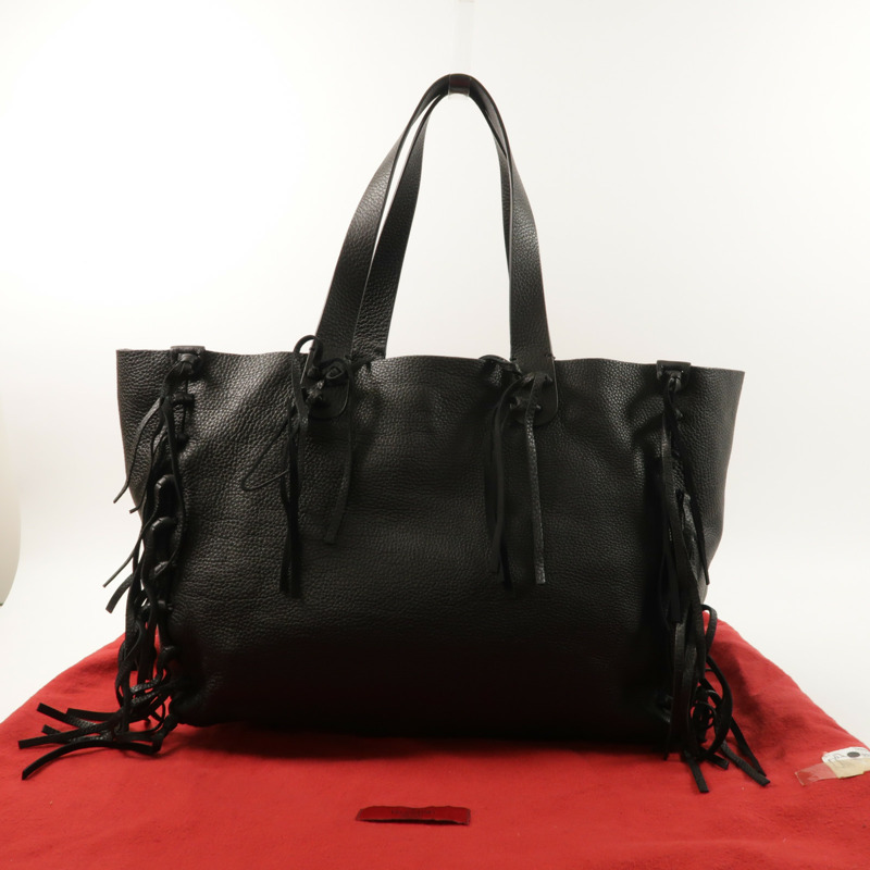 Valentino 牛皮皮革Rockee Fringe Tote Bag金扣手挽袋-8