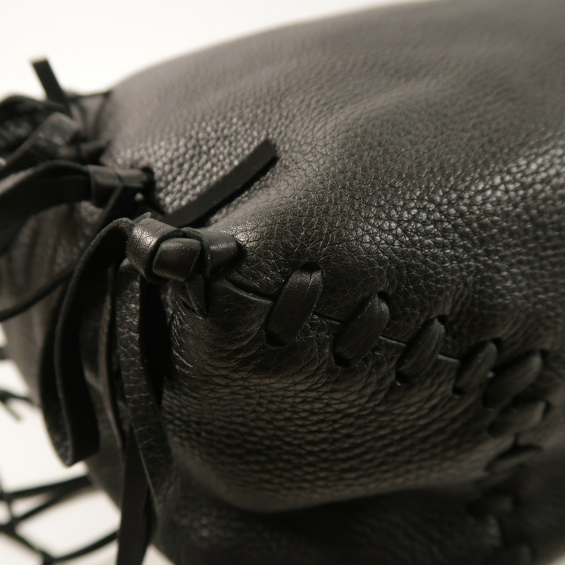 Valentino 牛皮皮革Rockee Fringe Tote Bag金扣手挽袋-12