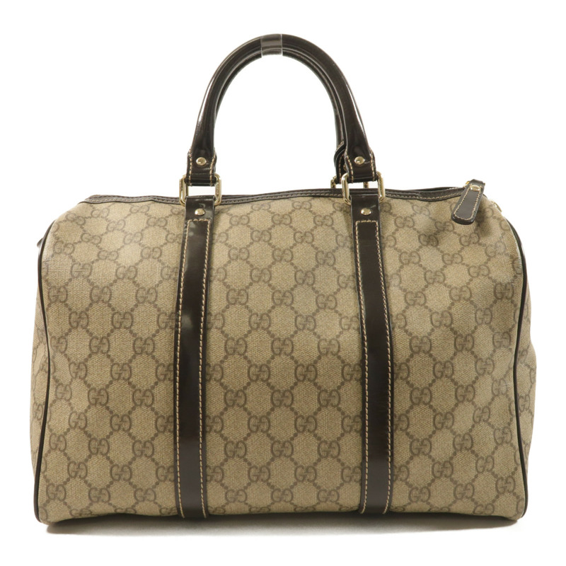 GUCCI 塗層帆布Boston Bag金扣手挽肩背兩用袋-1