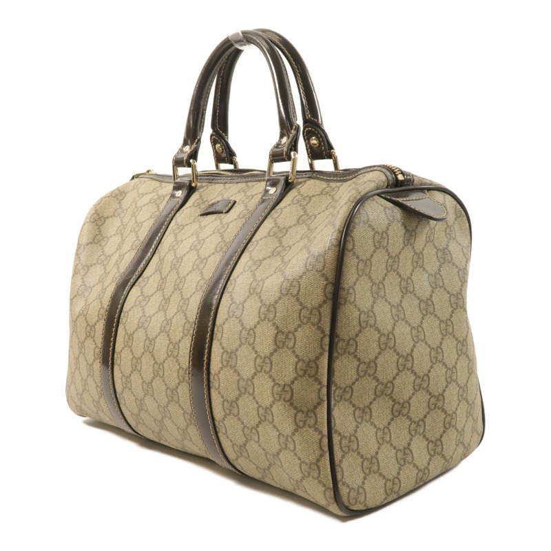 GUCCI 塗層帆布Boston Bag金扣手挽肩背兩用袋-2