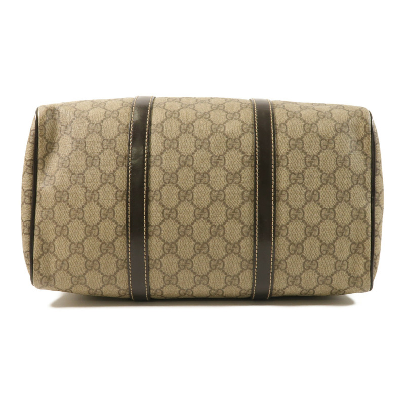 GUCCI 塗層帆布Boston Bag金扣手挽肩背兩用袋-3