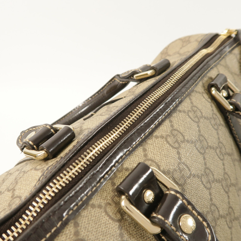 GUCCI 塗層帆布Boston Bag金扣手挽肩背兩用袋-16