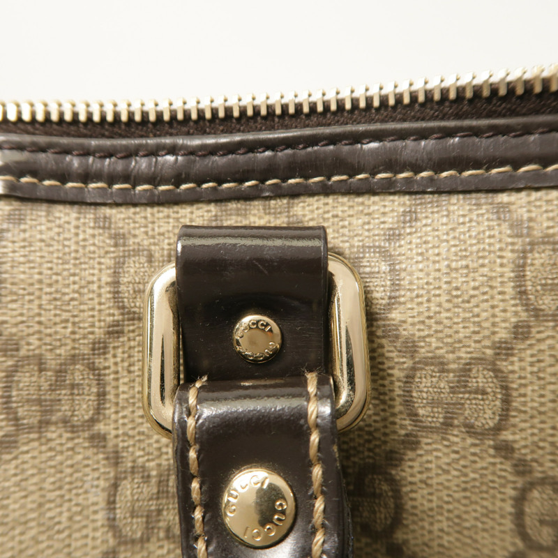 GUCCI 塗層帆布Boston Bag金扣手挽肩背兩用袋-20