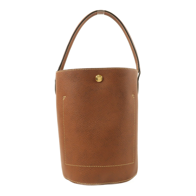Longchamp 牛皮皮革Eupre S Bucket金扣肩背袋-1