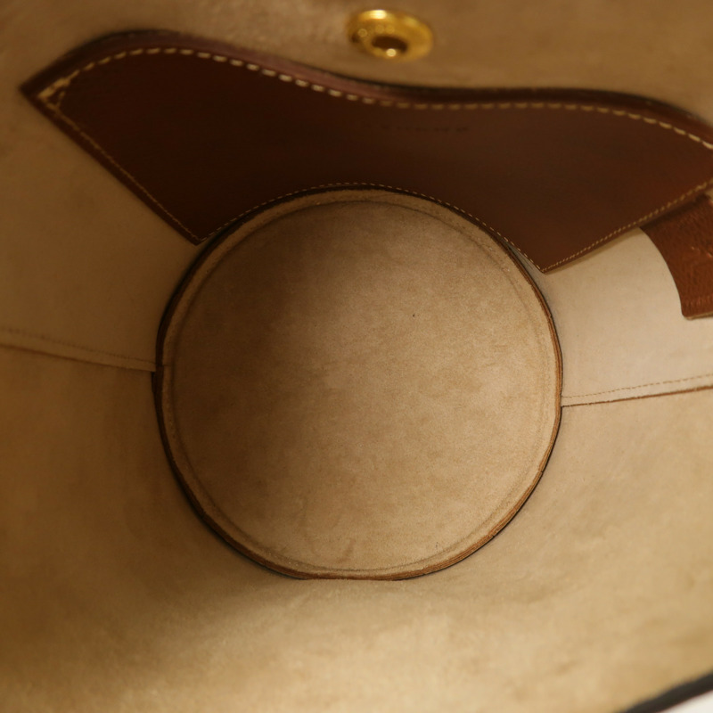 Longchamp 牛皮皮革Eupre S Bucket金扣肩背袋-4