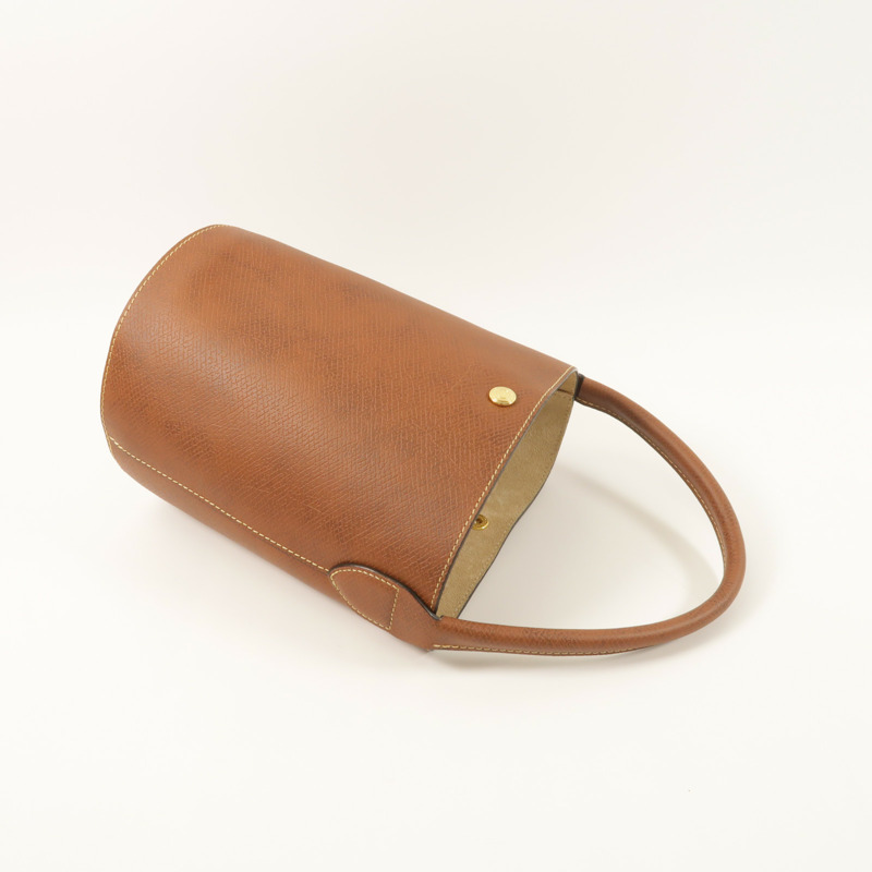 Longchamp 牛皮皮革Eupre S Bucket金扣肩背袋-7