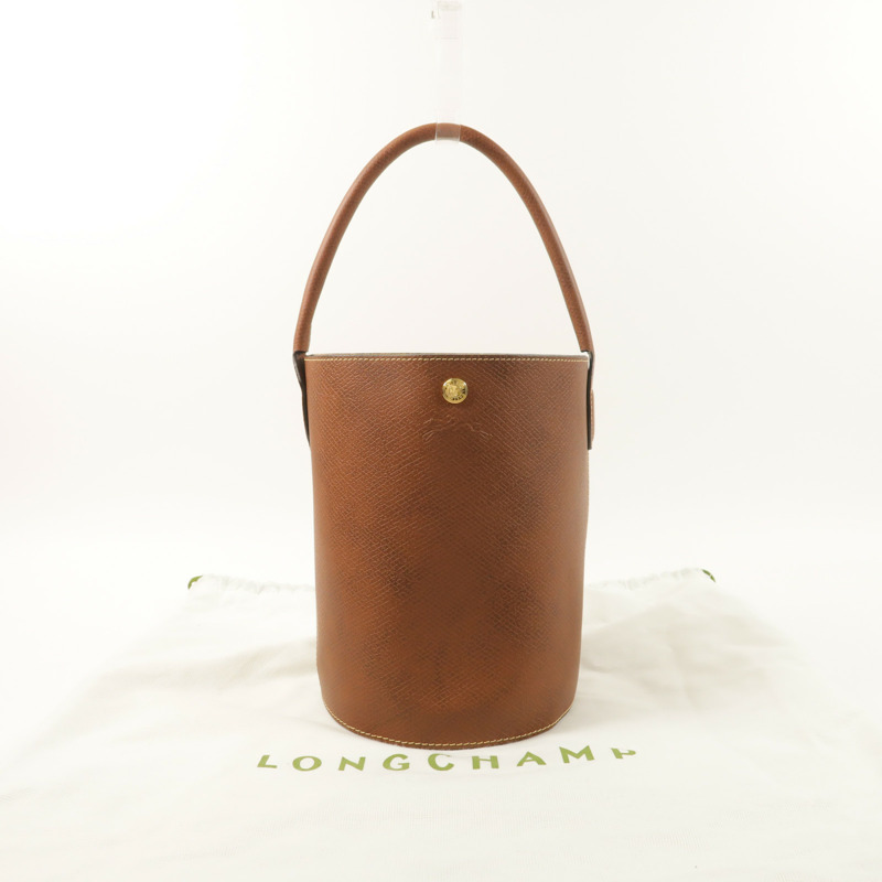 Longchamp 牛皮皮革Eupre S Bucket金扣肩背袋-8