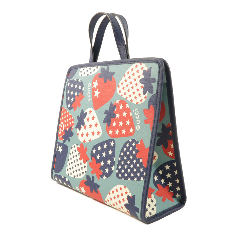 GUCCI 塗層帆布Hand Bag銀扣手挽袋-2