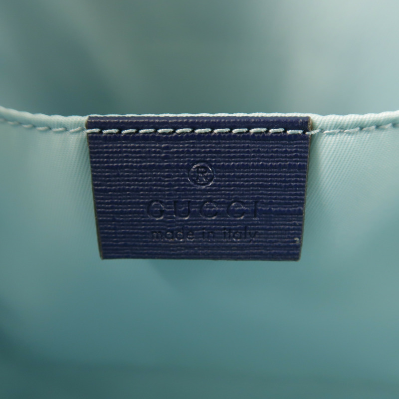 GUCCI 塗層帆布Hand Bag銀扣手挽袋-5