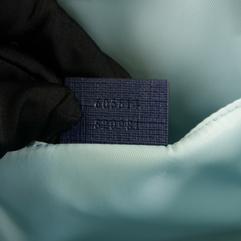 GUCCI 塗層帆布Hand Bag銀扣手挽袋-6