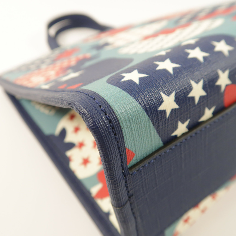 GUCCI 塗層帆布Hand Bag銀扣手挽袋-12