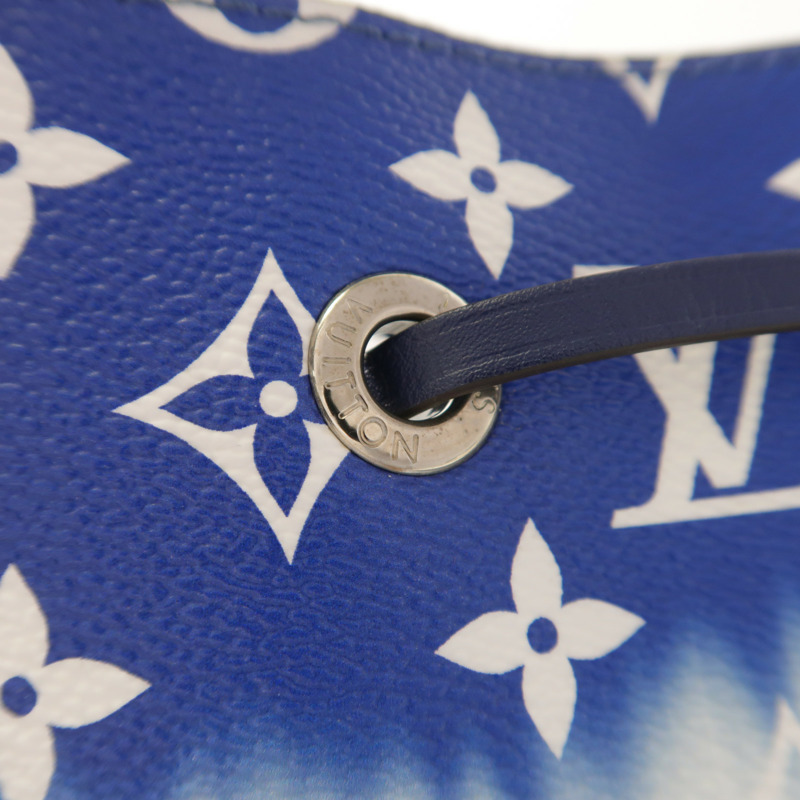 LOUIS VUITTON Monogram Escale NeoNoe MM銀扣肩背袋-15