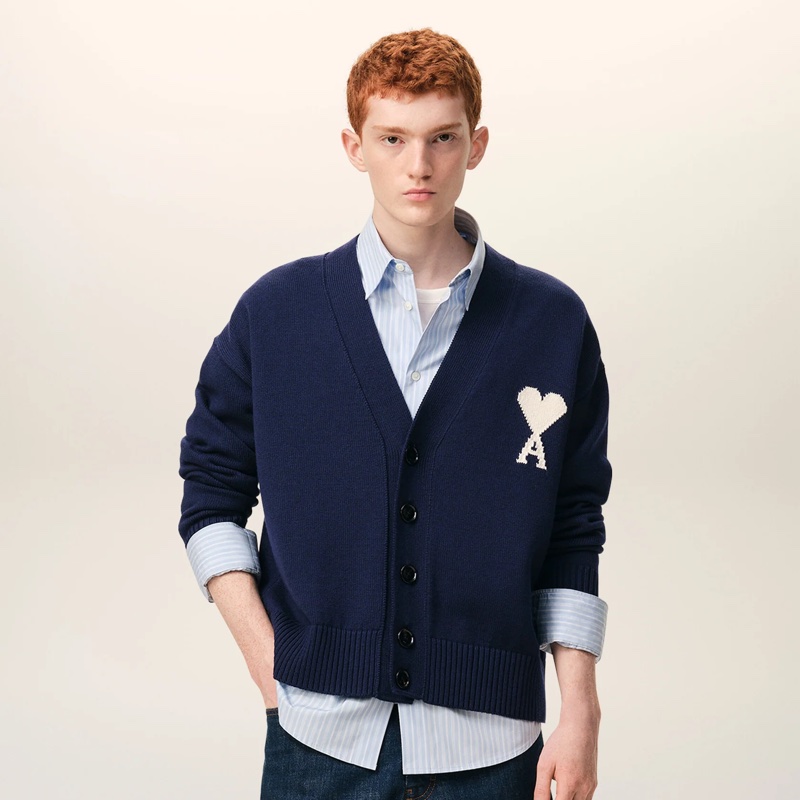 Ami Paris ❣️開衫#XS S M L 海軍藍-1