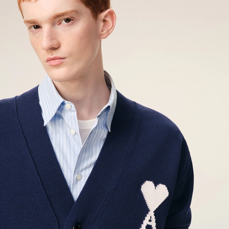 Ami Paris ❣️開衫#XS S M L 海軍藍-3