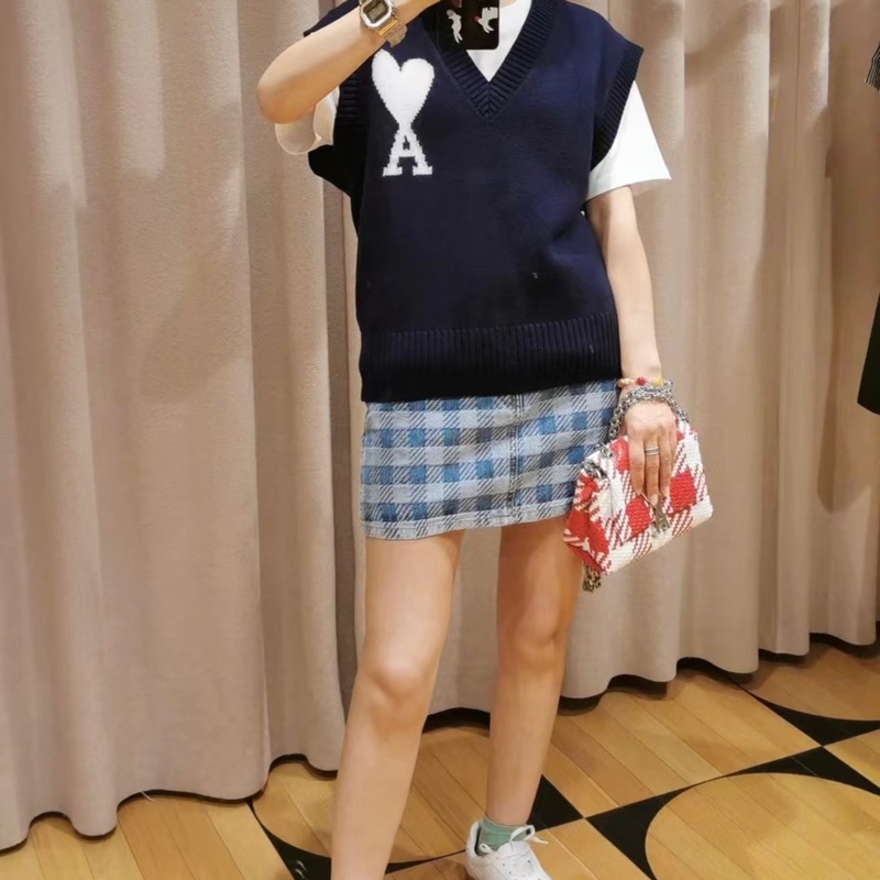 Ami Paris ❣️羊毛馬甲 #S M L 海軍藍-3