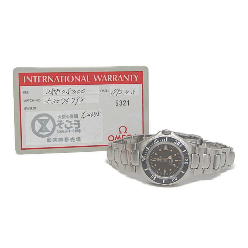 歐米茄海馬系列專業200公尺精鋼石英女錶(拋光款)-5