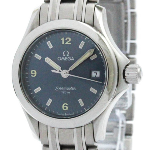 歐米茄海馬系列石英不鏽鋼女士運動腕錶 2581.83