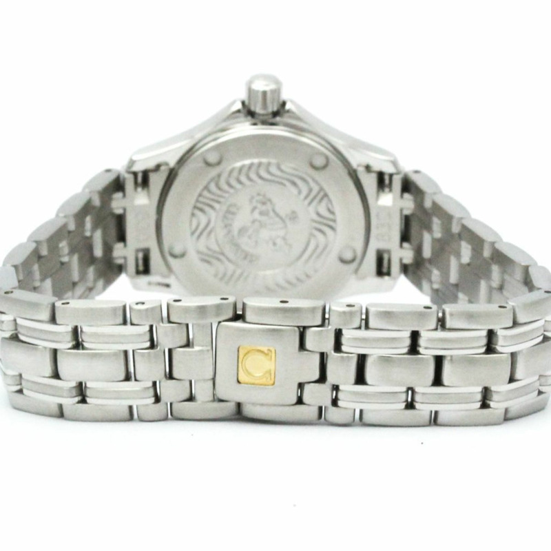 歐米茄海馬系列石英不鏽鋼女士運動腕錶 2581.83-5