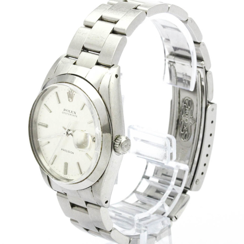 勞力士蠔式日曆型精密腕錶 6694 鋼手動上鍊男士腕錶(復古款)-1