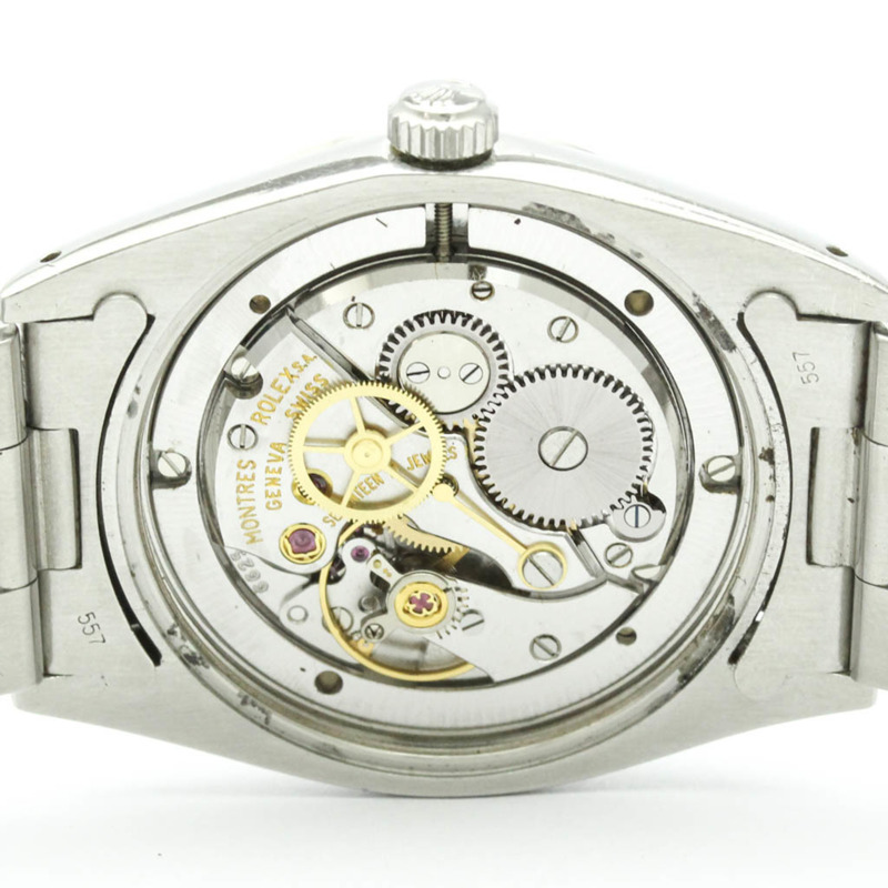 勞力士蠔式日曆型精密腕錶 6694 鋼手動上鍊男士腕錶(復古款)-5