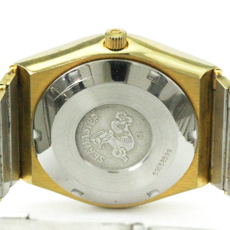 歐米茄海馬系列星期日曆型 Cal.2836-2 鍍金自動男士腕錶 366.0884 復古款-6