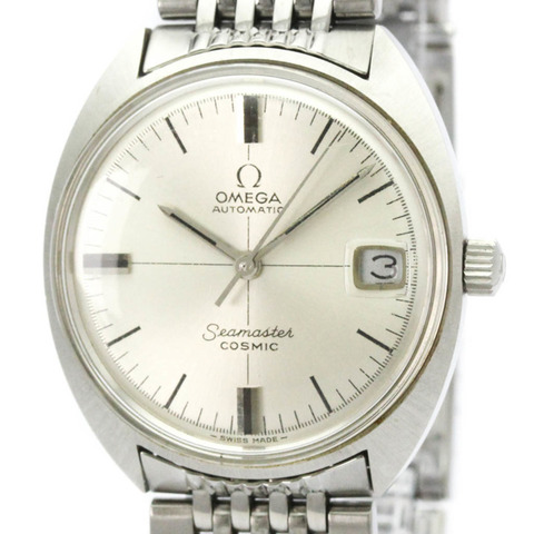 歐米茄海馬系列宇宙系列Cal 565精鋼自動男士腕錶 166.023 復古款