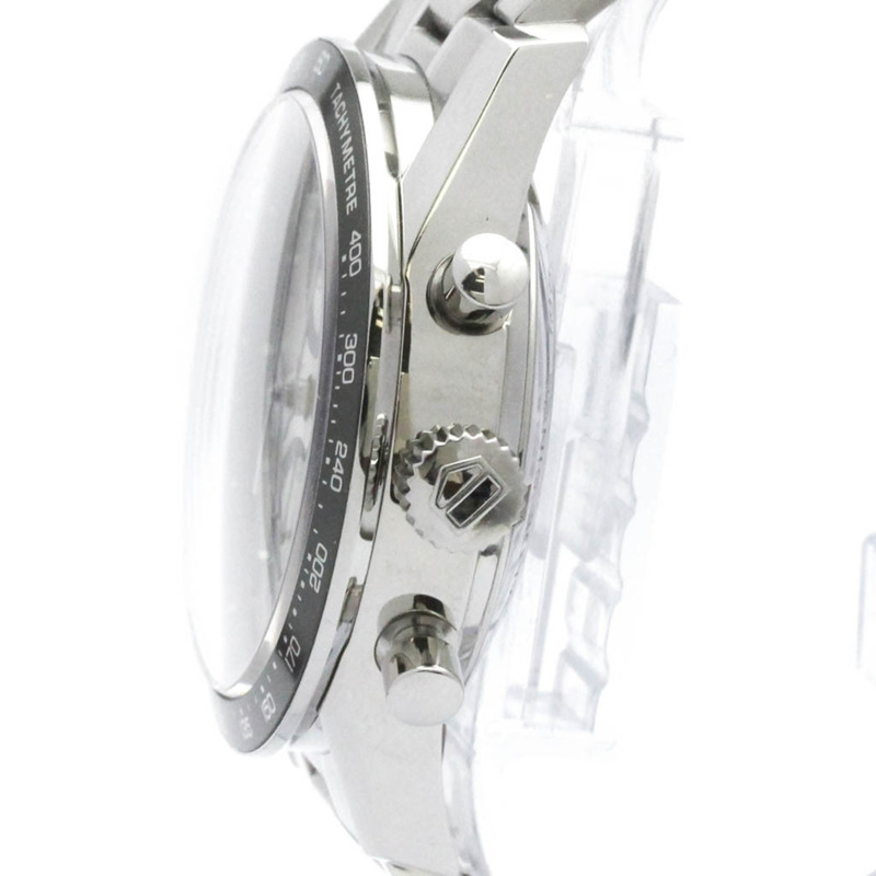 TAG HEUER 豪雅卡萊拉系列計時碼錶精鋼自動腕錶 CV2011 拋光款-3