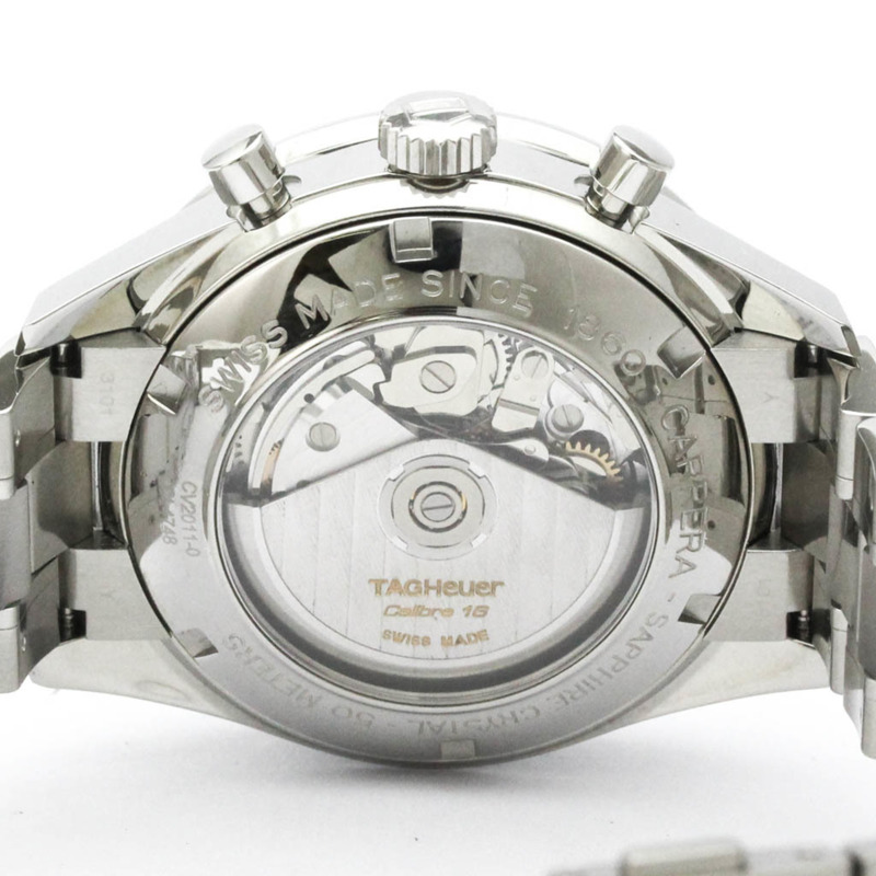 TAG HEUER 豪雅卡萊拉系列計時碼錶精鋼自動腕錶 CV2011 拋光款-6