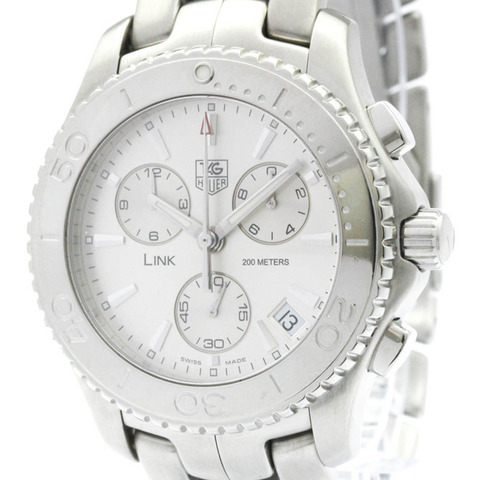 TAG HEUER 豪雅 Link 計時碼錶精鋼自動男士腕錶 CJ1111 拋光款