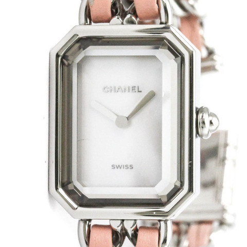 香奈兒 Premiere Lock ML 尺寸精鋼石英女錶 H6359 拋光