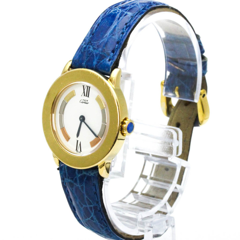 卡地亞 Must Ronde 石英鍍金女士腕錶 W1009143-1