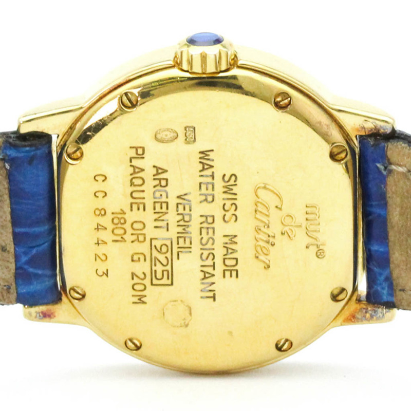 卡地亞 Must Ronde 石英鍍金女士腕錶 W1009143-5