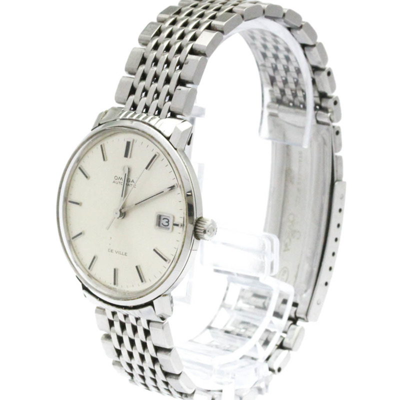 歐米茄碟飛系列日期顯示Cal 565精鋼自動男士腕錶166.033復古款-1