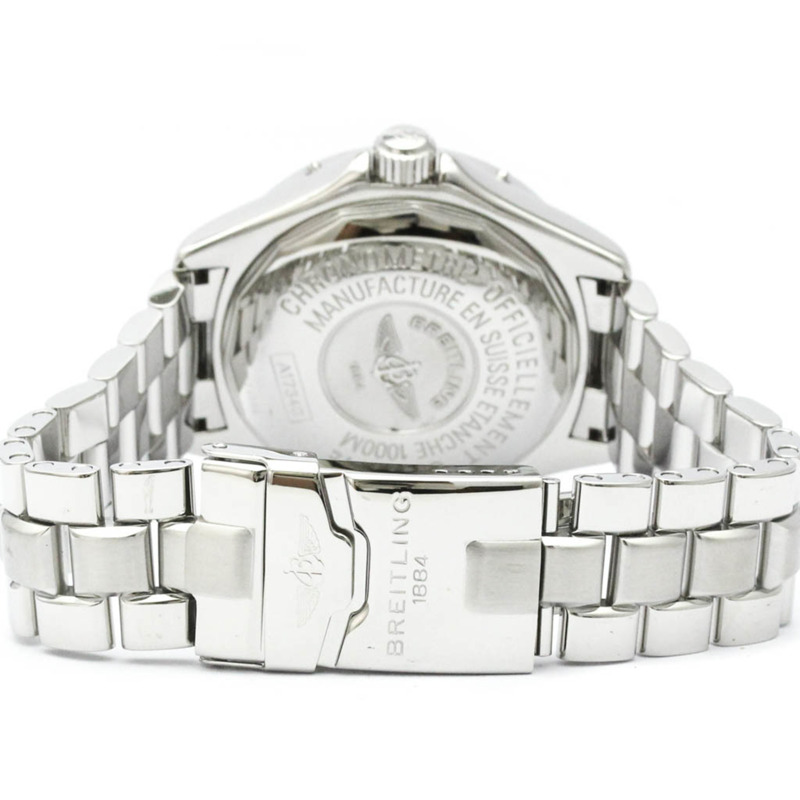 百年靈超級海洋系列精鋼自動男腕錶 A17340 拋光款-4