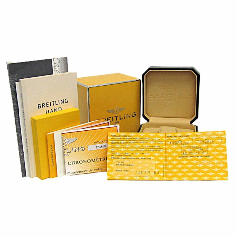 百年靈超級海洋系列精鋼自動男腕錶 A17340 拋光款-5