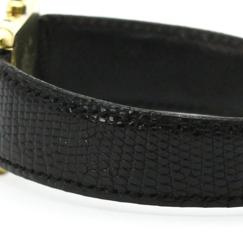 卡地亞 Must Tank 鍍金皮革石英女士腕錶 681006-2