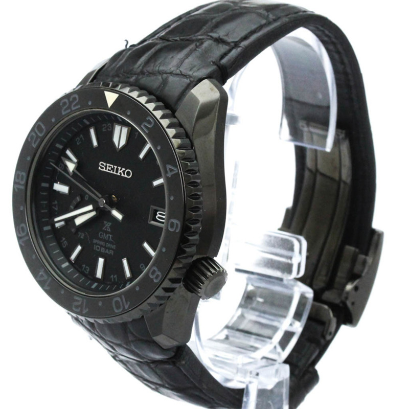 精工 Prospex 黑色版 Spring Drive 鈦金屬腕錶 SBDB025(5R66-0BR0)-1