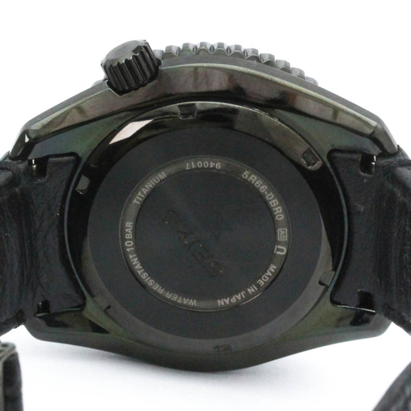 精工 Prospex 黑色版 Spring Drive 鈦金屬腕錶 SBDB025(5R66-0BR0)-5
