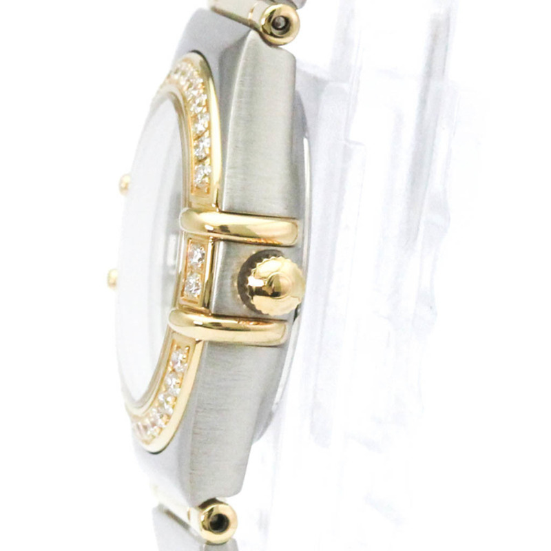 歐米茄星座系列鑽石18K金精鋼腕錶1267.10拋光款-3