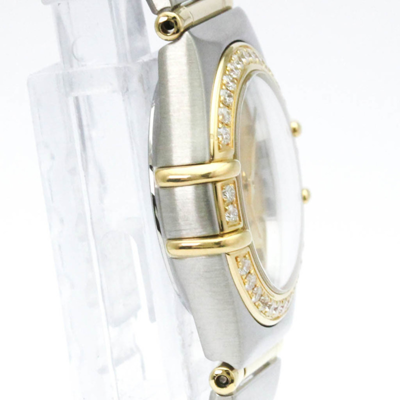 歐米茄星座系列鑽石18K金精鋼腕錶1267.10拋光款-7