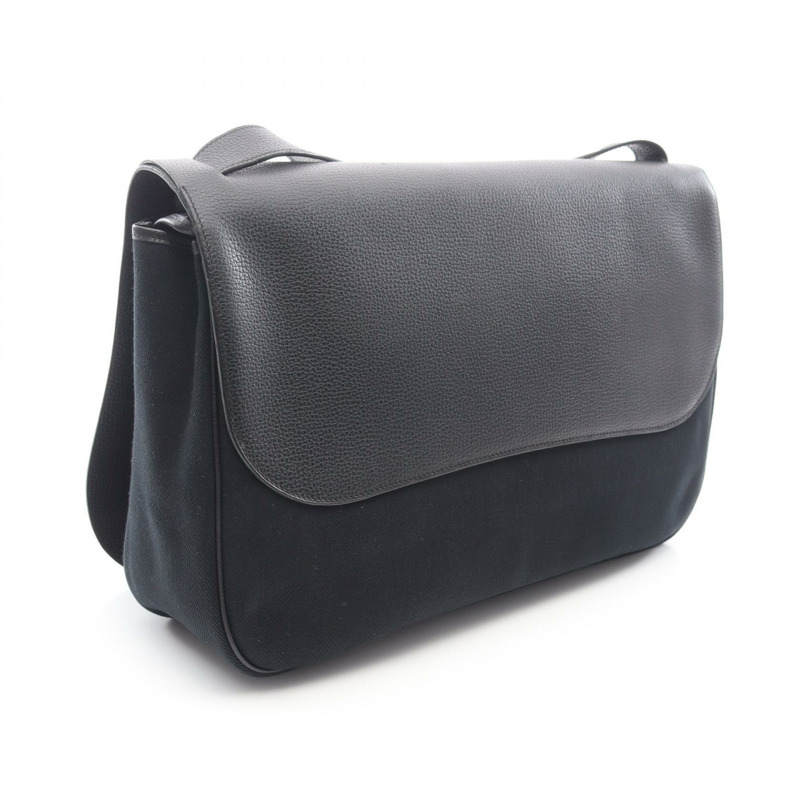 愛馬仕 Sac Colorado GM 單背包,Vache Liegee 皮革帆布,黑色,SHW,二手-1