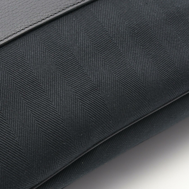 愛馬仕 Sac Colorado GM 單背包,Vache Liegee 皮革帆布,黑色,SHW,二手-5