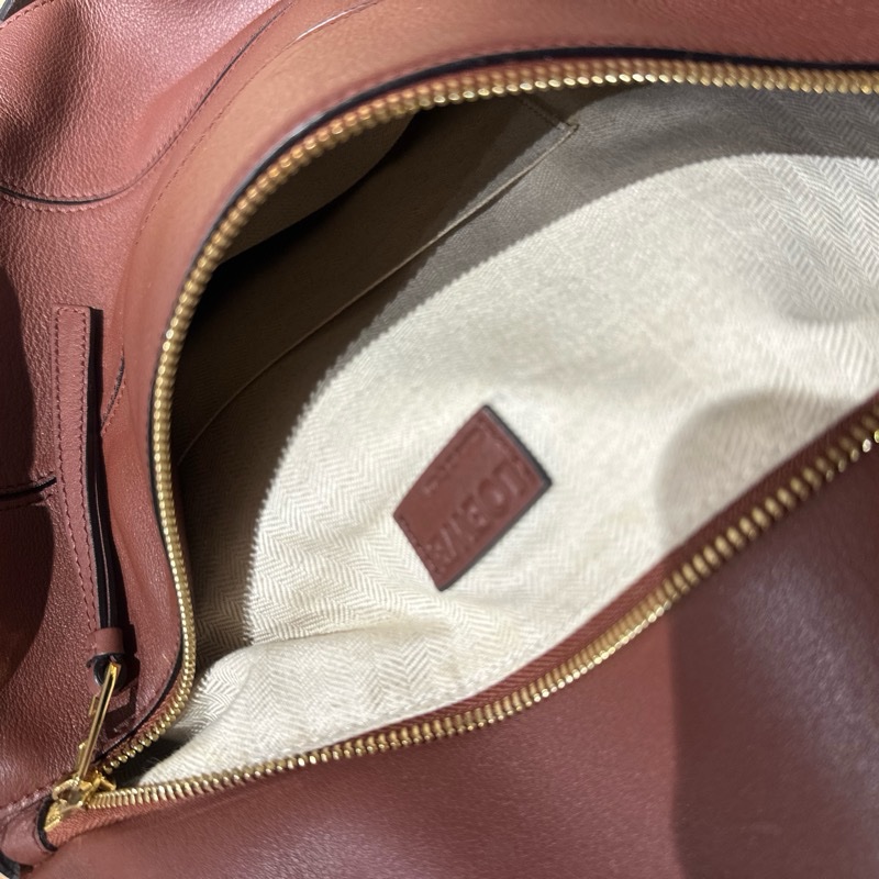 LOEWE Puzzle 大款 小牛皮拼圖包 楓葉紅|正品|322.30.K73|附背帶-4