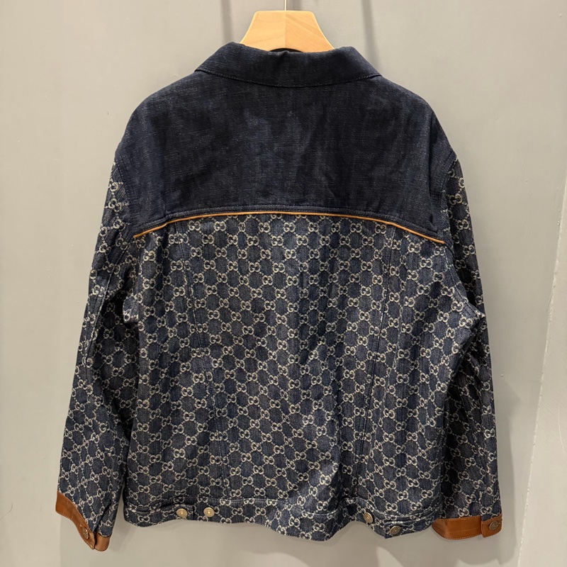 Gucci 滿版GG 丹寧牛仔外套 46號-2